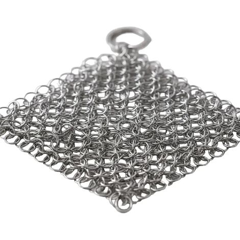 Topfreinigungssieb aus Edelstahl 304, 10 x 10 cm, silberfarben (1/5)