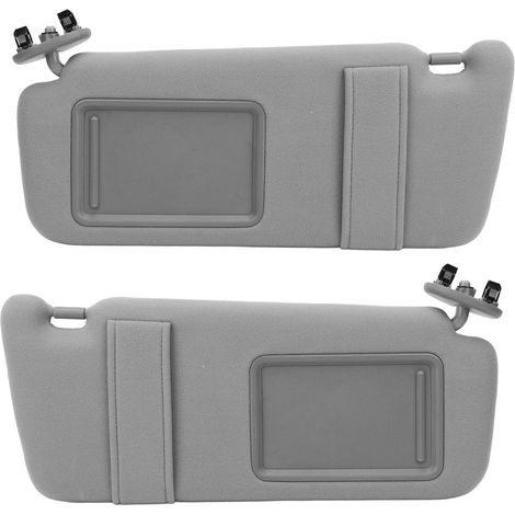 Paar graue Kunststoff-Sonnenblenden mit Spiegel 74320 06800 B0 für Camry 2007 bis 2011 (1/5)