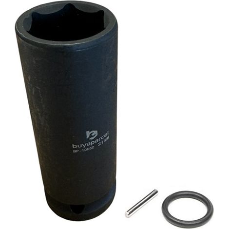 Scaffolders Impact Socket Deep 80mm 1/2"" Square Drive 21mm + Retaining Pin Ring