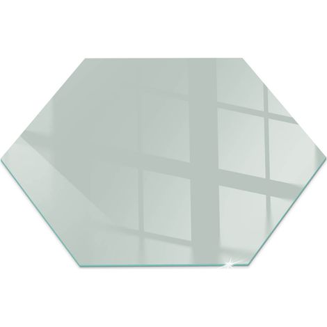 Vetro Temperato Resistente Al Calore Per Camino Protezione del Pavimento dal Calore Resistente a Scintille Colore Verde chiaro h40 cm (1/5)