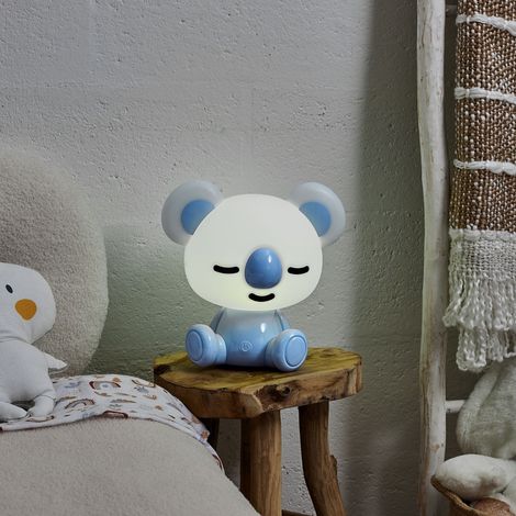 Lampe Veilleuse - HOME DECO KIDS - Koala - Tactile - USB - Bleu