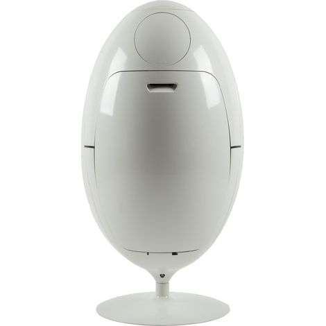 Poubelle de Recyclage 54L (3 x 18L), Système de tri sélectif, tri des déchets, 3 Compartiments, Poubelle cuisine Blanc Taille Unique (1/5)