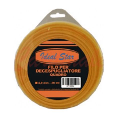 FILO PER DECESPUGLIATORE QUADRO IDEAL STAR mm 3,0x15 mt - IDEAL STAR