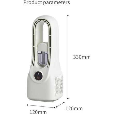 climatiseur mobile sans évacuation,Recharge USB-C,Refroidissement et humidification par pulvérisation,intérieur,voyage,(Blanc) (1/4)