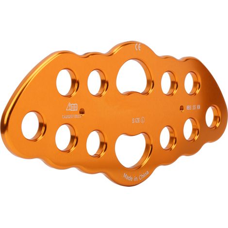 Plaque d'ancrage multipoints 55 kN à 12 trous pour corde d'escalade extérieure, ancrage pour rappel d'escalade. (1/5)