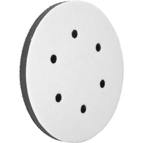 Soft Abrasive Pad, 125mm Abrasive Interface Pads Soft Sponge Diameter 125mm (6 Holes) (1/4)