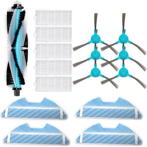 Compatible con los accesorios de la barredora Conga: cepillo lateral 1290/1390, cepillo principal, filtro HYPATH, mopa.