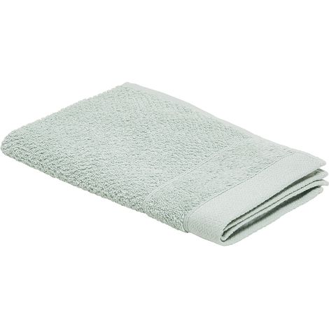 Serviette invité ORGANIC coton bio 450 g/m² 30x50 cm Vert Celadon (1/3)