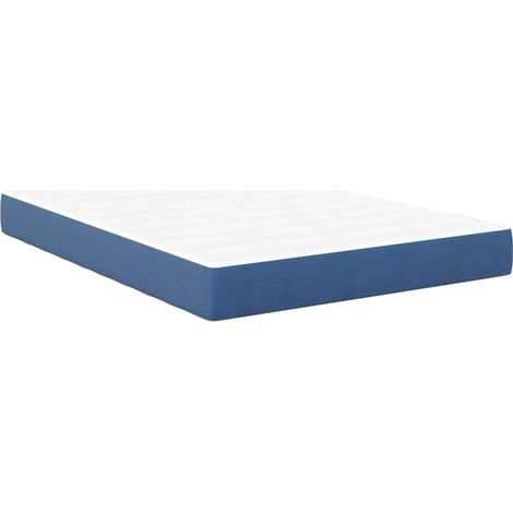 Maison Exclusive - Bettmatratze mit Matratze Blau 140 x 190 cm St