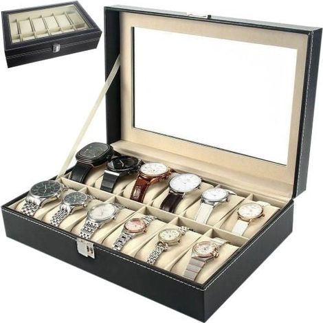 Organizer per orologi con 12 scomparti