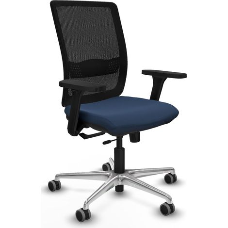 Chaise piqueras y crespo Haches noir mousse injectée 65 mm roues (1/2)