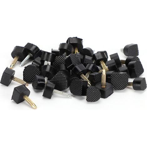 40 Pièces Embouts de Talon Aiguille de Remplacement Résistants à l'Usure Antidérapants Silencieux Accessoires de Chaussures (1/5)
