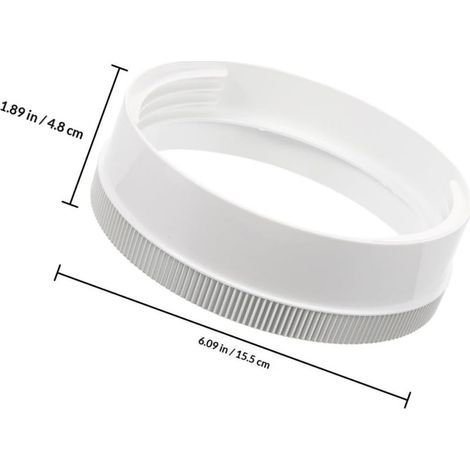 2 Pièces Adaptateur de Conduit pour Climatiseur Portable Blanc en Plastique, Connecteur Sécurisé Empêchant les Fuites D'air, Accessoire Élégant pour Climatisation Mobile (1/4)