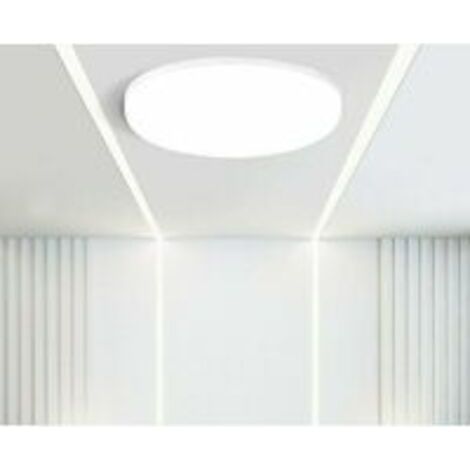 Plafonnier Plafonnier LED panneau plat 20W, spot LED lumière du jour montage en surface plafonnier pour chambre salon couloir cuisine, lumière blanche neutre. (1/5)