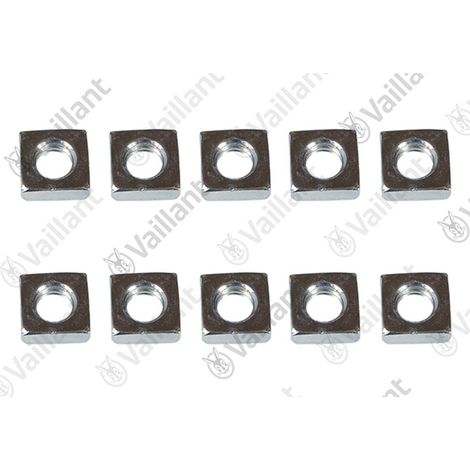 VAILLANT Dado, dado quadrato M6 (x10) 0010038138 Adattatore 60/100 a 63/96 u.w. Vaillant-Nr. , 0010028407