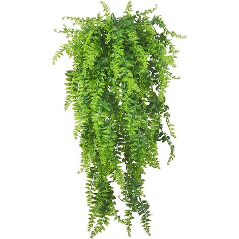 Plante Artificielle - Liane De Fougère Suspendue - Décoration Murale Verte - 2 Pièces (1/5)