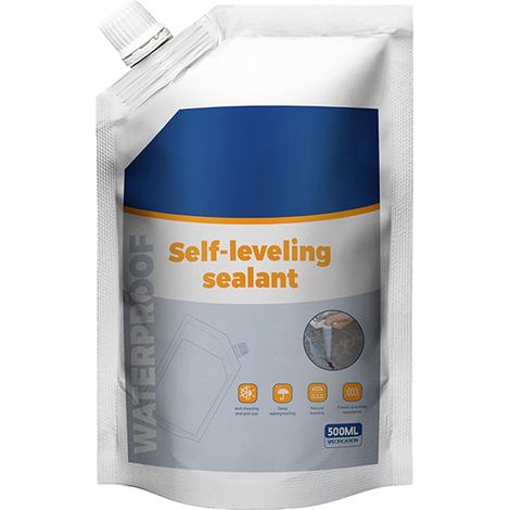 Cement Filler, Crack Sealant, 500ml Waterproof Concrete Repair Solution With Penetrating Bonding Agent, High Strength For Roof Pool Bathroom Basement Wall Kitchen Use, 8.5x5.43inch (1/5)