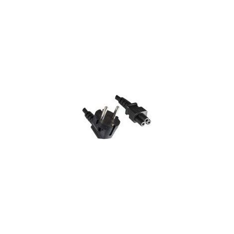 HELOS CÂBLE D'ALIMENTATION AVEC FICHE DE CONTACT DE PROTECTION 90° VERS C5 NOIR 3 M 262769