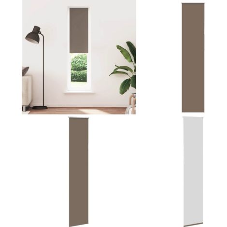 vidaXL Store enrouleur occultant café 45x230cm largeur du tissu 40,7cm (1/5)