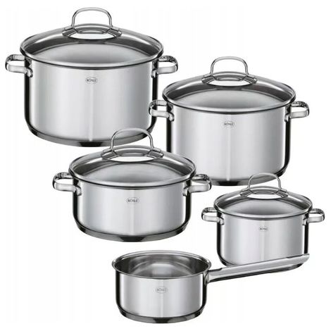 Rosle Eleganz Stahltopfset für Induktion, 9-teilig (1/3)
