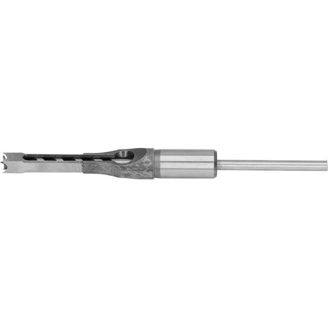 Mèche à mortaiser réglable en acier haute résistance pour assemblages bois, fraise carrée 9.5mm pour perceuse (1/5)