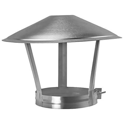 Cubierta de chimenea de acero inoxidable 304, ajustable con tornillos, para proteger el conducto de humos de la lluvia y la nieve. (1/5)