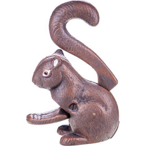 Eichhörnchen-Nussknacker aus Bronze und Gusseisen (1/3)