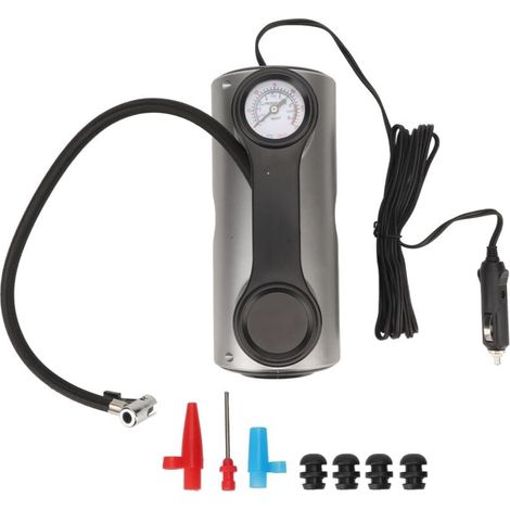 Pompe à air électrique portable intelligente pour voiture, 19 cylindres, démarrage et arrêt automatiques, gonfleur 12V (modèle à pointeur filaire) (1/4)