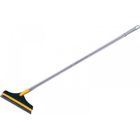 Brosse de nettoyage de carrelage à long manche, brosse à poils pour salle de bain et maison, nettoyage efficace de la maison, brosse ménagère pour joints et coins (1/4)