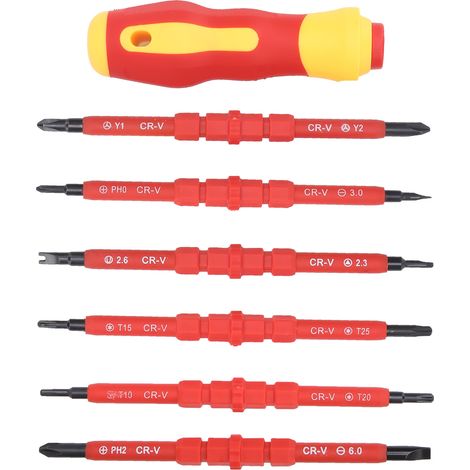 Kit de tournevis isolé pour électriciens, outil de travail haute pression 500 V (1/5)
