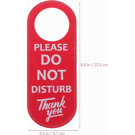Double Sided Sign Door Hanger for Door Handle Office and Hotel Label for Meeting Room 8.86 x 8.35 mm (1/3)