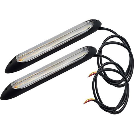 SOLUSTRE Feux Diurnes LED Voiture 2 Pièces Clignotants Intégrés (1/5)