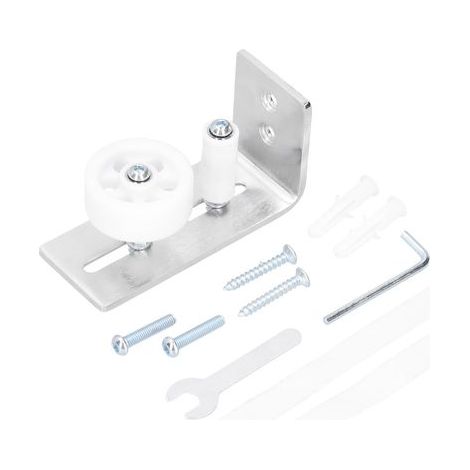 Guide de plancher de porte, guide de rouleau de porte Protection supplémentaire résistant à corrosion avec accessoire pour portes de grange (1/5)
