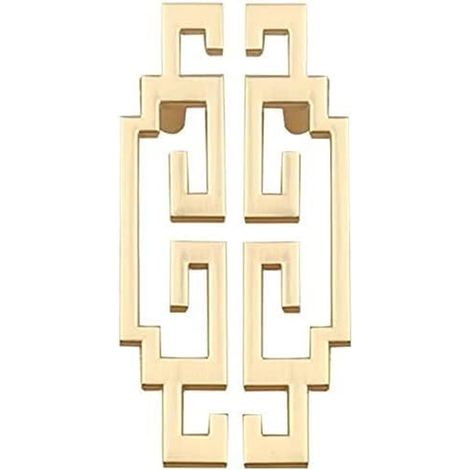 2 Poignées Or Entraxe 64mm pour Armoire Salle Bain J (1/5)
