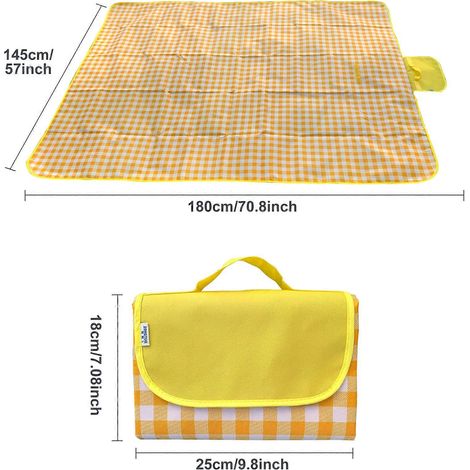 Couverture de pique-nique d'extérieur, type tapis de plage, extra large, imperméable et résistante au sable, couverture de camping pliable, livraison directe