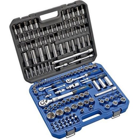 JEU DE DOUILLES 1/4" 1/2" 3/8" 155 PIÈCES