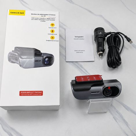 Dashcam voiture 4K K302S sans écran WiFi avec câble abaisseur ACC acc 223 g – Livraison gratuite