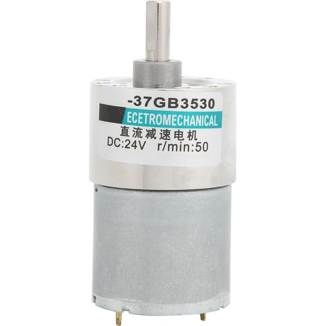 24V Gleichstrom-Getriebemotor XD37GB3530, niedrige Drehzahl, hohes Drehmoment, Permanentmagnet, Regler mit Halterung (50 U/min) (1/5)