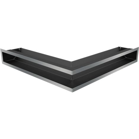 Eck-Lüftungsgitter LUFT 56x56x9 Edelstahl Slim (1/5)