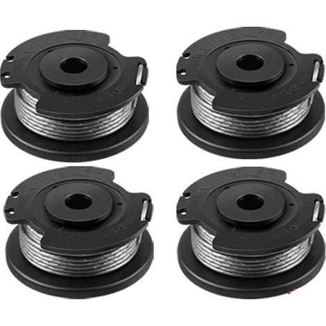 Lot de 4 bobines de fil de coupe pour débroussailleuse Bosch Easygrasscut 23, 26, 18, 18-230