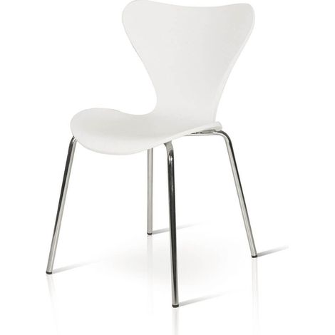 Sedia di design in pvc Moove Colori sedie Tempesta: Bianco