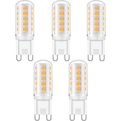 G9 LED-Lampe – 5 W – 420 lm – Kaltweiß (6000 K) – Nicht dimmbar – 220–240 V Wechselstrom – Energieeffizienzklasse A+ – 5er-Pack (1/5)