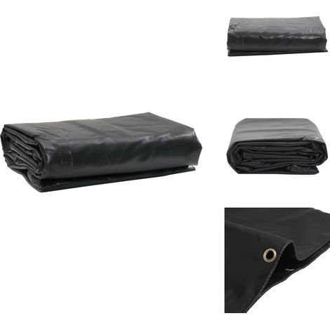 Bâche anthracite 4x7 m 650 g/m² - Couverture Extérieure - Bâche Imperméable - Bâche De Protection - Bâche Pour Voiture - Bâche Pour Bateau (1/5)