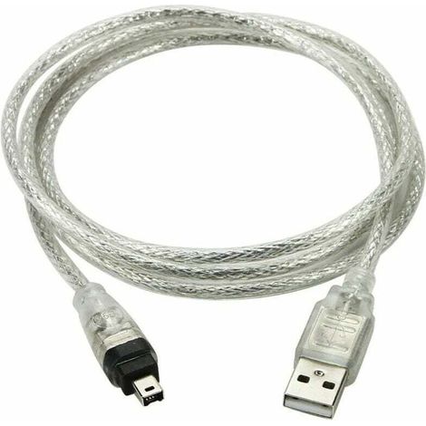 Câble USB AM vers 4P 1394, Pour Caméra et Périphériques USB et FireWire. (1/5)