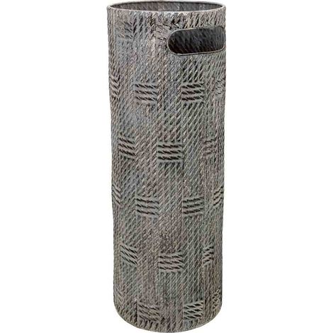 Paragüero de metal negro 20x20x55h cm
