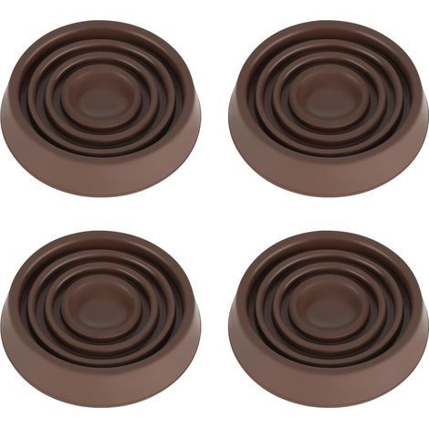 Möbelrollen, 3 Zoll Durchmesser, 4 Gummifüße, rutschfeste Pads, geeignet für Betten, Sofas, Tische, Stühle usw. (1/5)