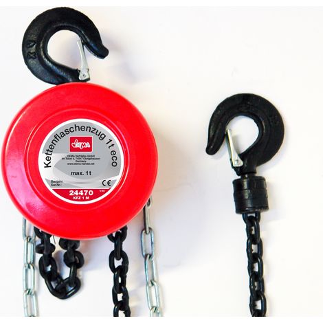 Kettenzug Flaschenzug Handkettenzug Kettenflaschenzug 1000 kg bis 2.5 m Hub (1/3)