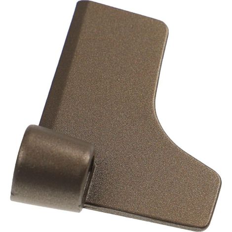 vhbw Crochet pétrisseur compatible avec Panasonic SD206, SD250, SD2500, SD-2500WXE, SD2501 machine à pain - Pale, 6,7 x 5 cm, aluminium, gris (1/4)