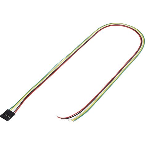 TRU COMPONENTS Konfektionierte Litze Polzahl Gesamt 5 Rastermaß: 2.54 mm 1244005 1 St.