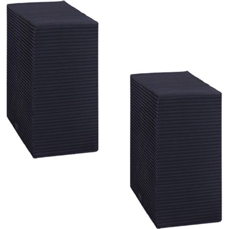 Cubos de filtro de carbón activado para acuarios – 2 piezas, 10 x 10 x 5 cm, patrón de panal, desodorizantes (1/5)